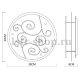 Потолочный светильник Esmeralda A4815PL-2CC. 
