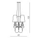 Подвесная люстра Azzardo Baroco 3 pendant AZ2163. 