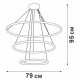 Подвесная люстра Vitaluce V04614-03/3S. 