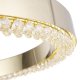 Подвесной светодиодный светильник Crystal Lux Saturn SP30W Led Gold. 