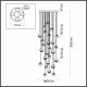 Подвесная люстра Roni 5037/232L. 