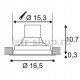 Встраиваемый светодиодный светильник SLV Supros DL 118111. 